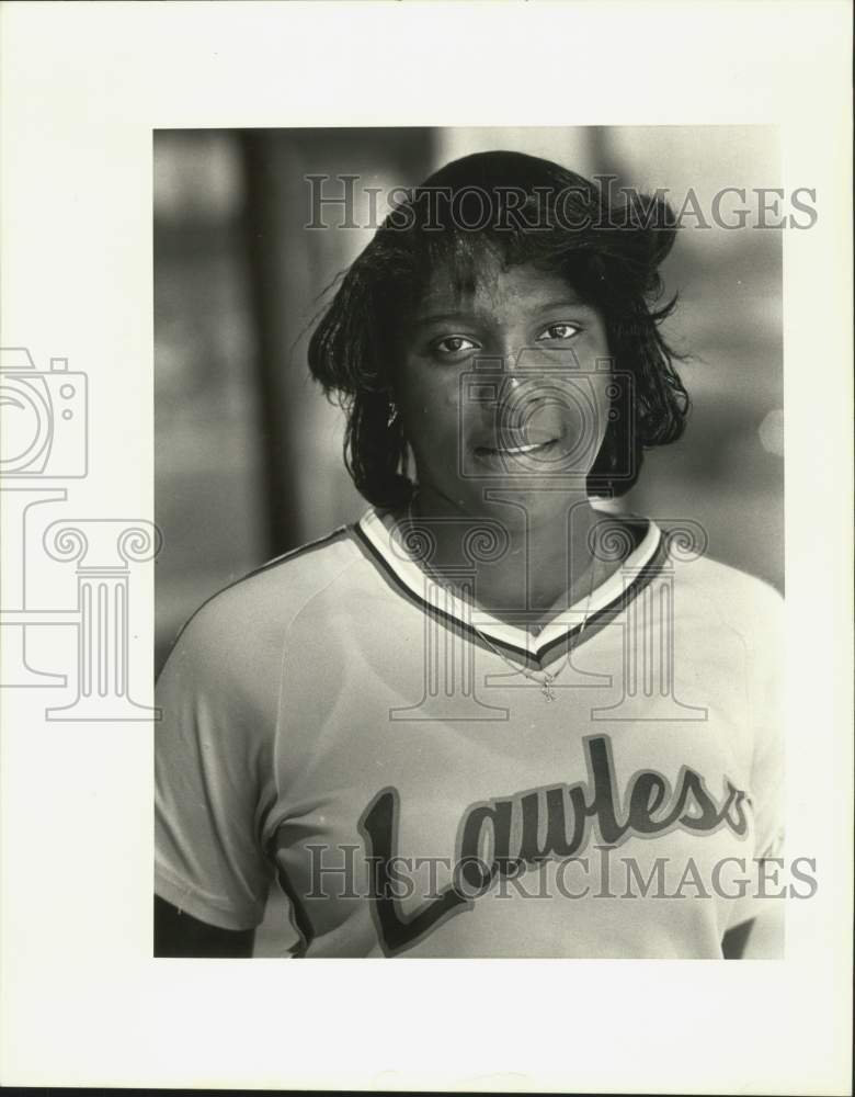 1988 Press Photo Kewa Morris Of All-Metro Girls Softball Team, New Orleans- Historic Images
