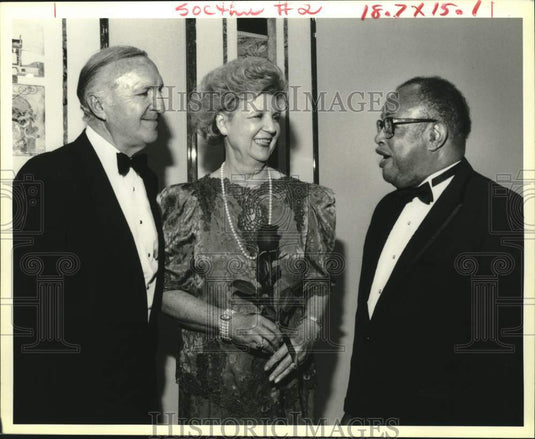 1994 Press Photo Senator Hank & Betty Lauricella, Emmet Bashful at Weiss Award