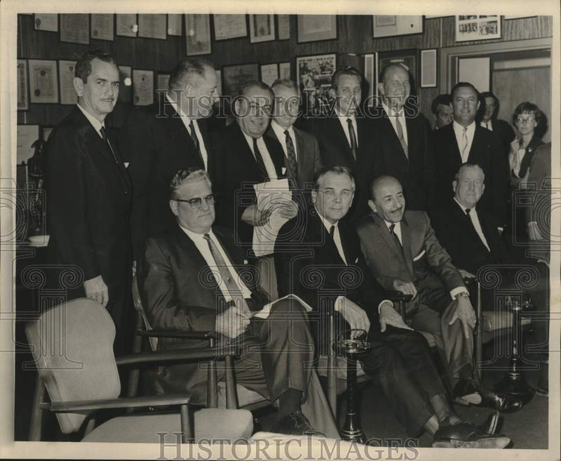 Load image into Gallery viewer, 1966 Press Photo Members of the Sports Stadium committee at Mayor's parlor

