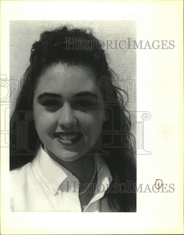 Press Photo Christina Millet, River Picayune High School writer- Historic Images