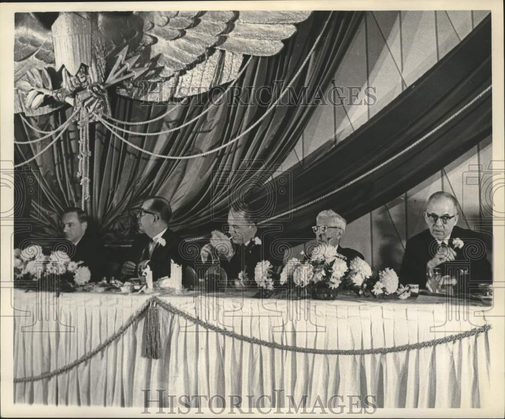 1964 Press Photo Miller, Lt. Gov. C.C. Aycock, W.L. Howard Monroe, Sam Jones