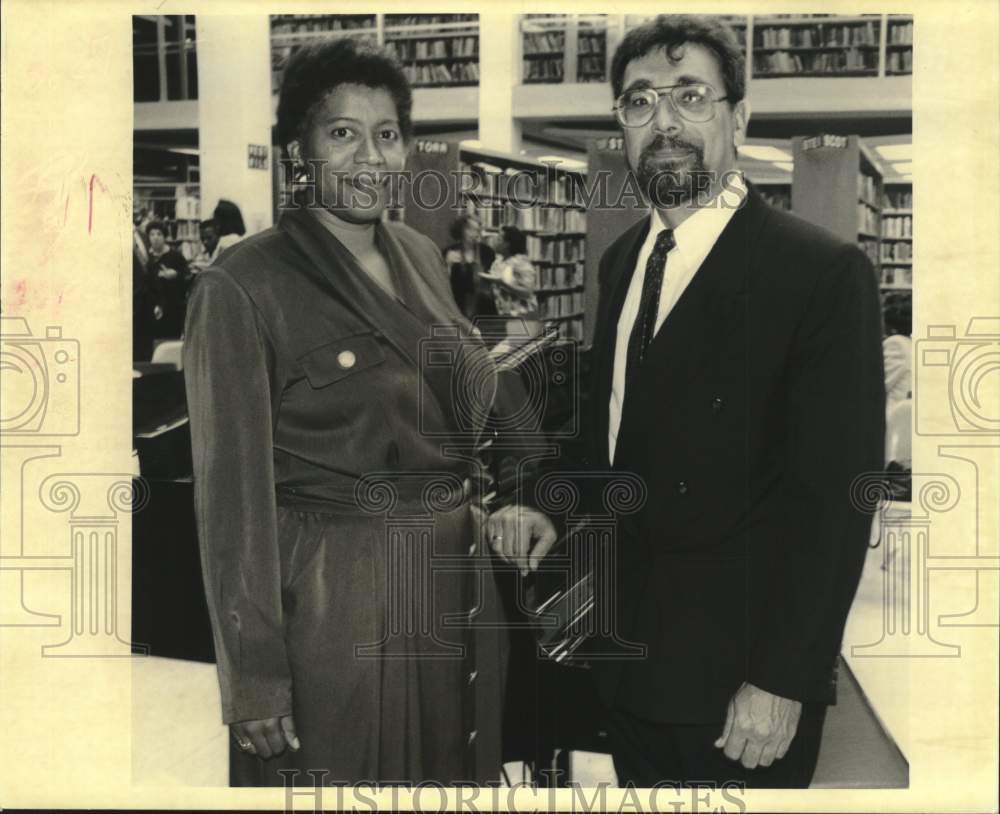 1994 Press Photo Rhonda Miller and Frederick Stielow at New Orleans Reception- Historic Images