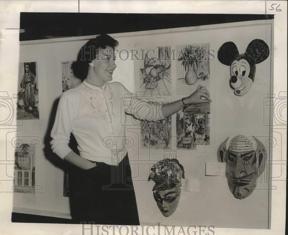 1957 Press Photo Miss Joy Michaelis, second grade teacher at McDonogh No. 15