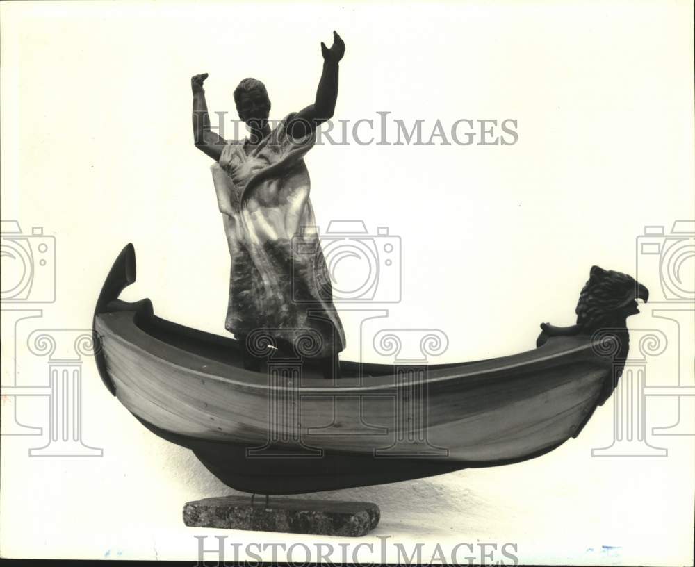 1965 Press Photo &quot;Jupiter&#39;s Boat&quot; by Harrison Miner at Carol Robinson Gallery- Historic Images