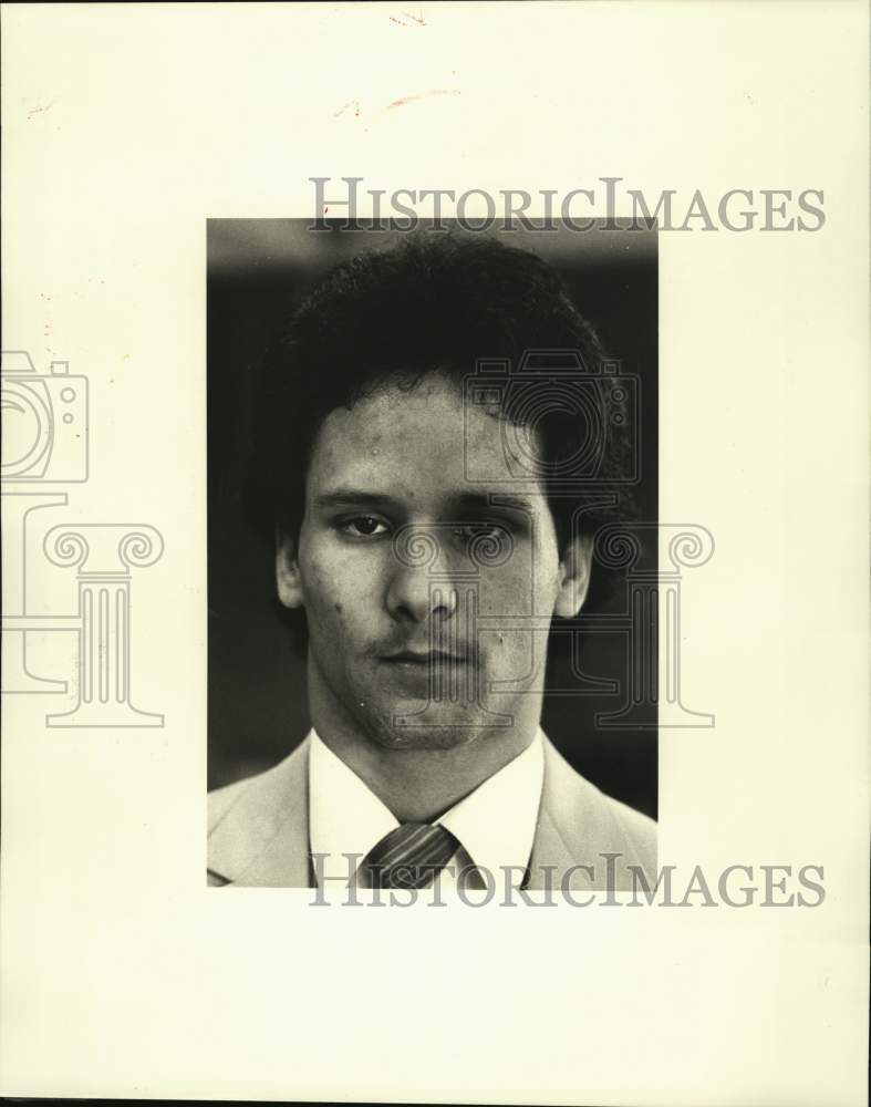 1985 Press Photo Guy Michel, St. Bernard Youth of the Month by Police Jury- Historic Images