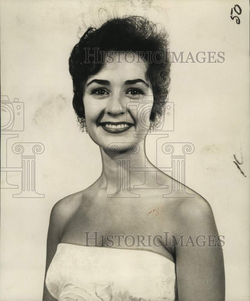 1958 Press Photo Patricia McRaney, Homecoming Queen at University of Mississippi