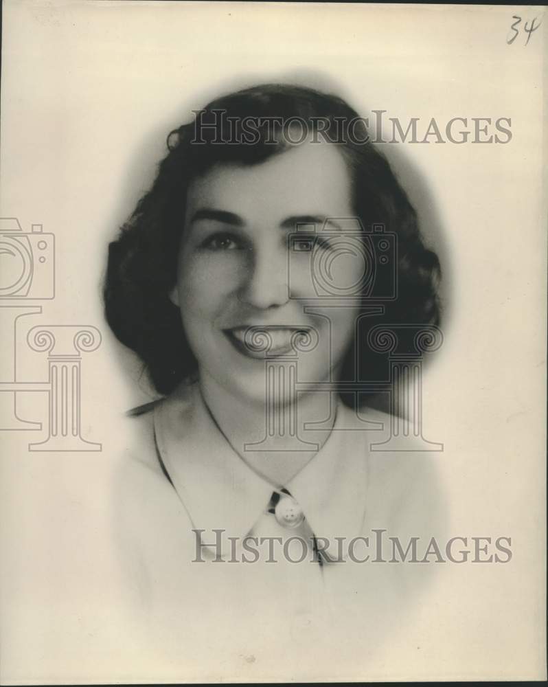 1950 Press Photo Miss Frances McShane, daughter of Mr. and Mrs. H.F. McShane- Historic Images