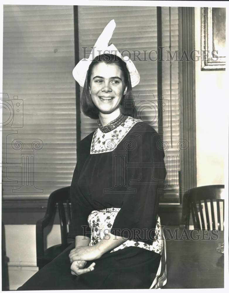 1967 Press Photo Tulip Queen Cynthia McDonald from Newellton, Louisiana