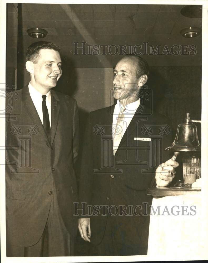 1966 Press Photo  James Baughman and Richard McNelly of the Sheraton Club- Historic Images