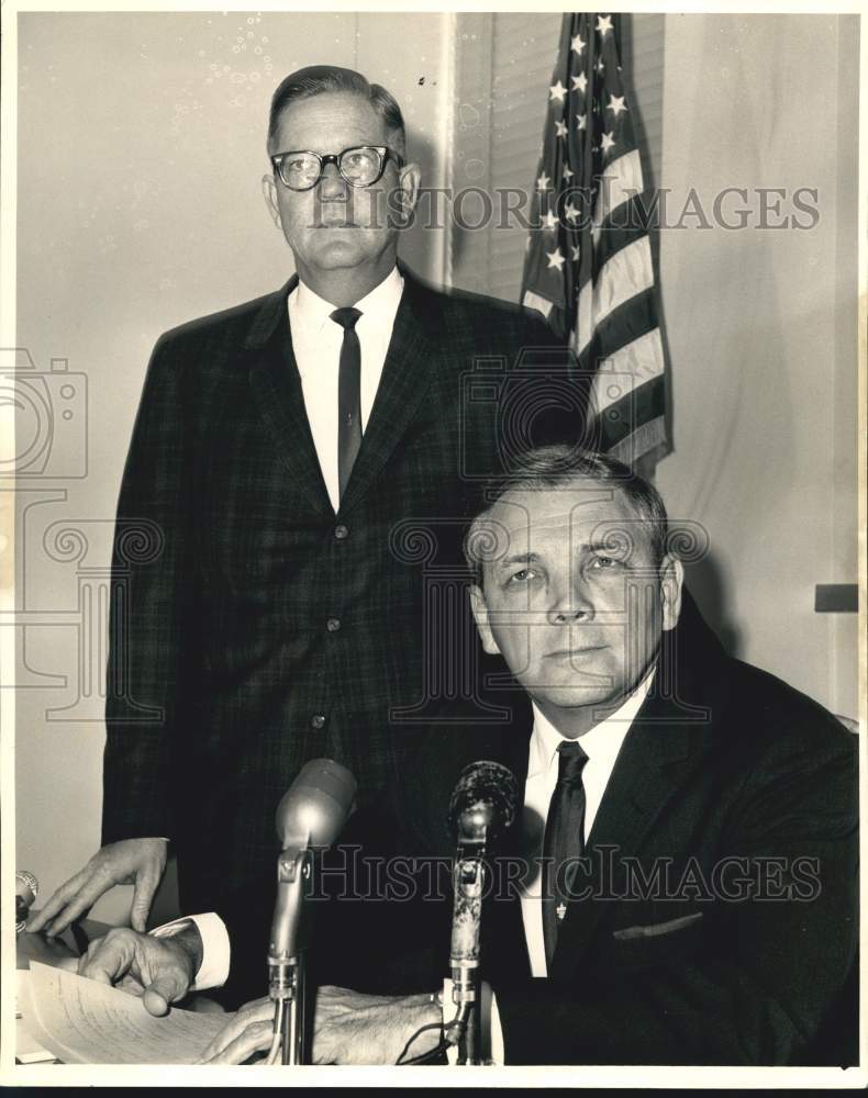 1964 Press Photo William Herbert and Governor - nob86853