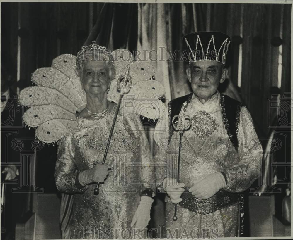 1984 Press Photo The Krewe of Covenant Majesty Lawrence McCracken &amp; Ellen Deimel- Historic Images