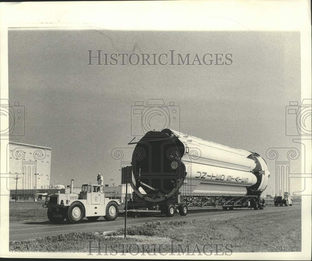 1973 Press Photo Sky Lab Booster at Michoud- Historic Images