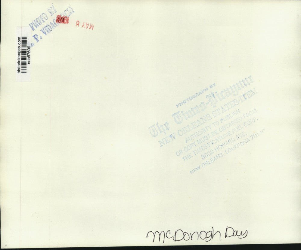 1976 Press Photo Celebrating McDonogh Day in New Orleans - nob87606