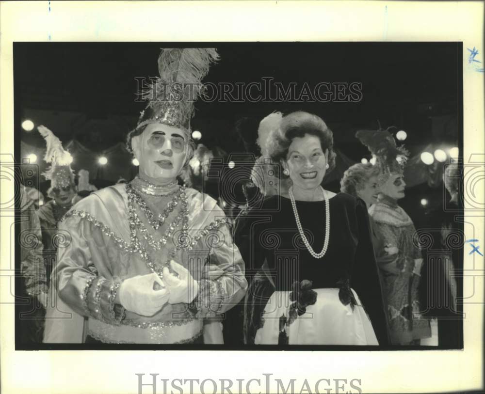 1991 Press Photo Atlanteans - Masker and Ella Montgomery- Historic Images