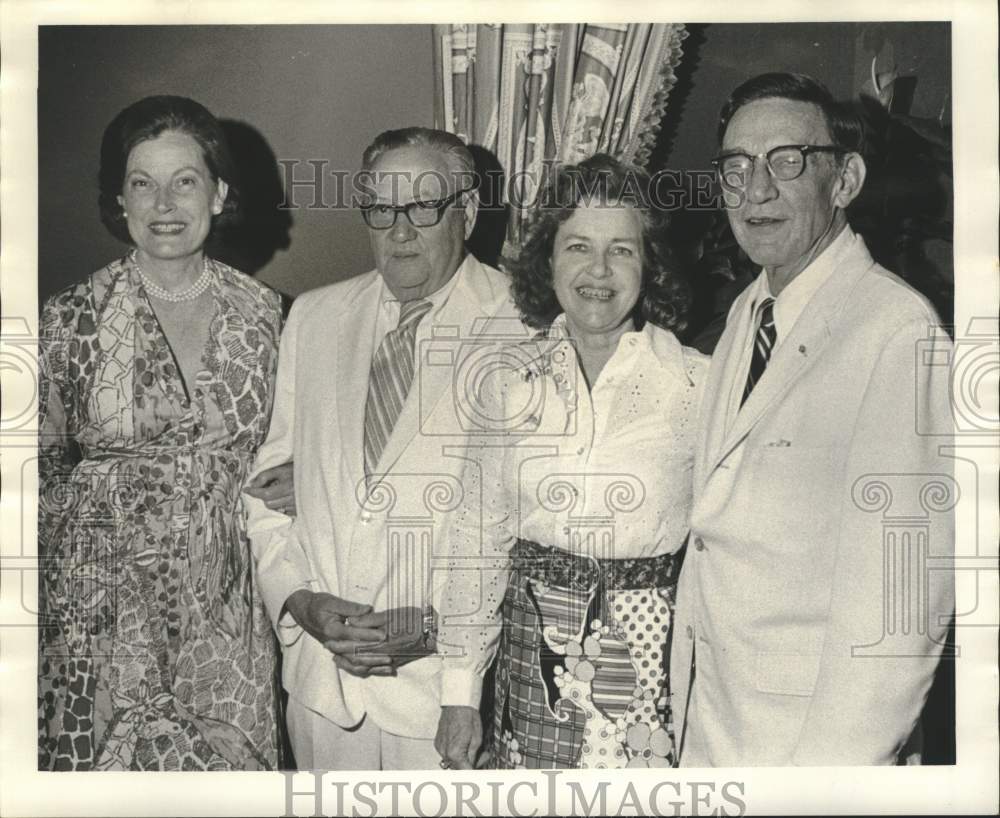 1973 Press Photo Mr. &amp; Mrs. Richard Montgomery with Mr. &amp; Mrs. George Williams- Historic Images