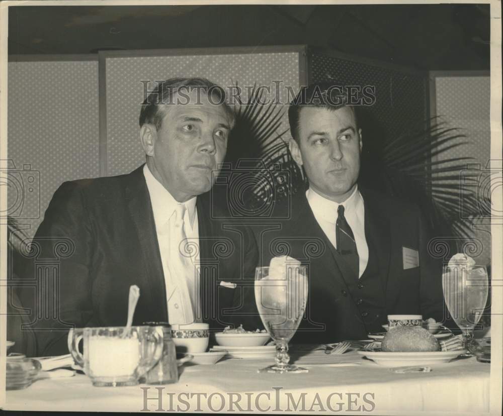 1967 Press Photo Governor John J. McKeithen, Senator Michael H. O&#39;Keefe- Historic Images