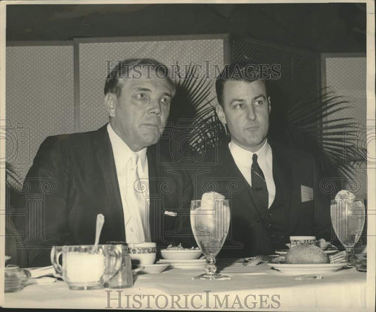 1967 Press Photo Governor John J. McKeithen, Senator Michael H. O'Keefe- Historic Images