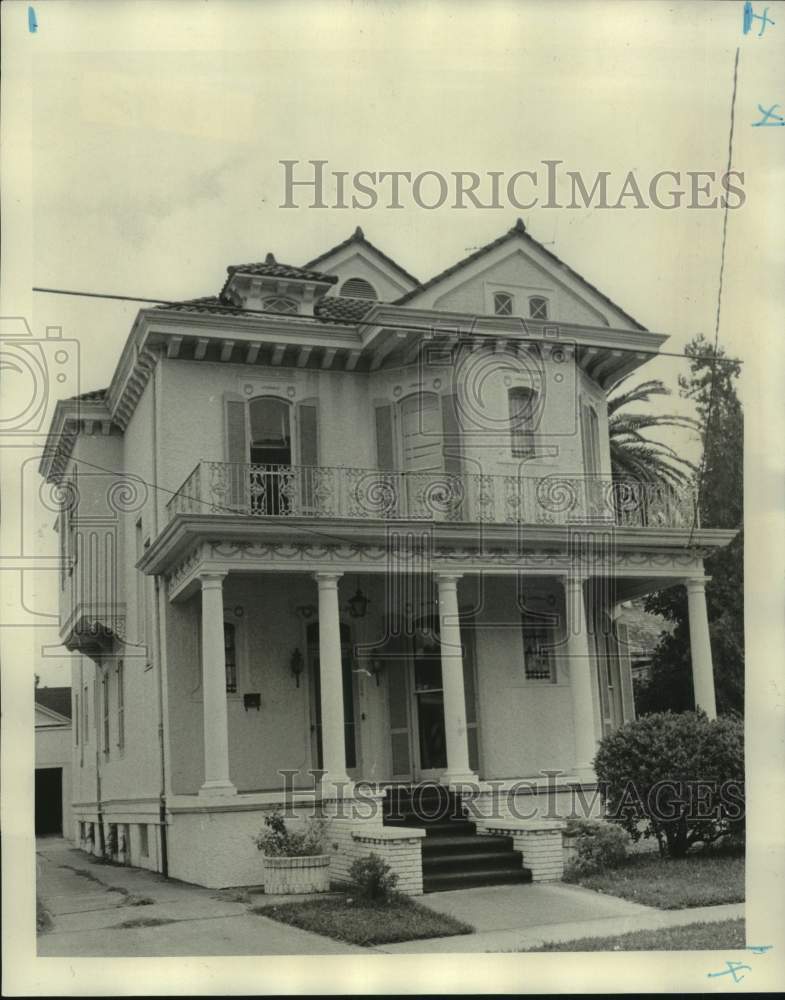 1976 Press Photo General view of the S.J. Lopez Street home- Historic Images