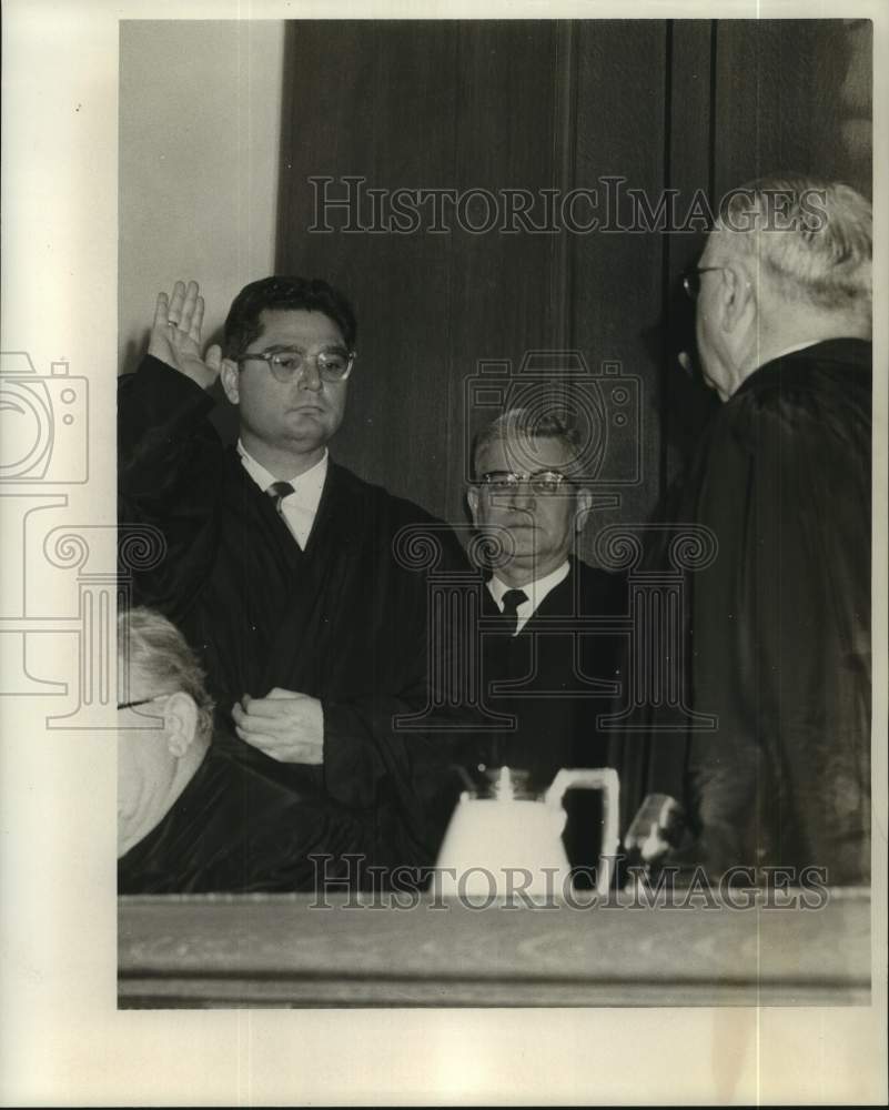 1960 Press Photo Judge J. Adolph Menuet of Criminal District Court - nob87992- Historic Images