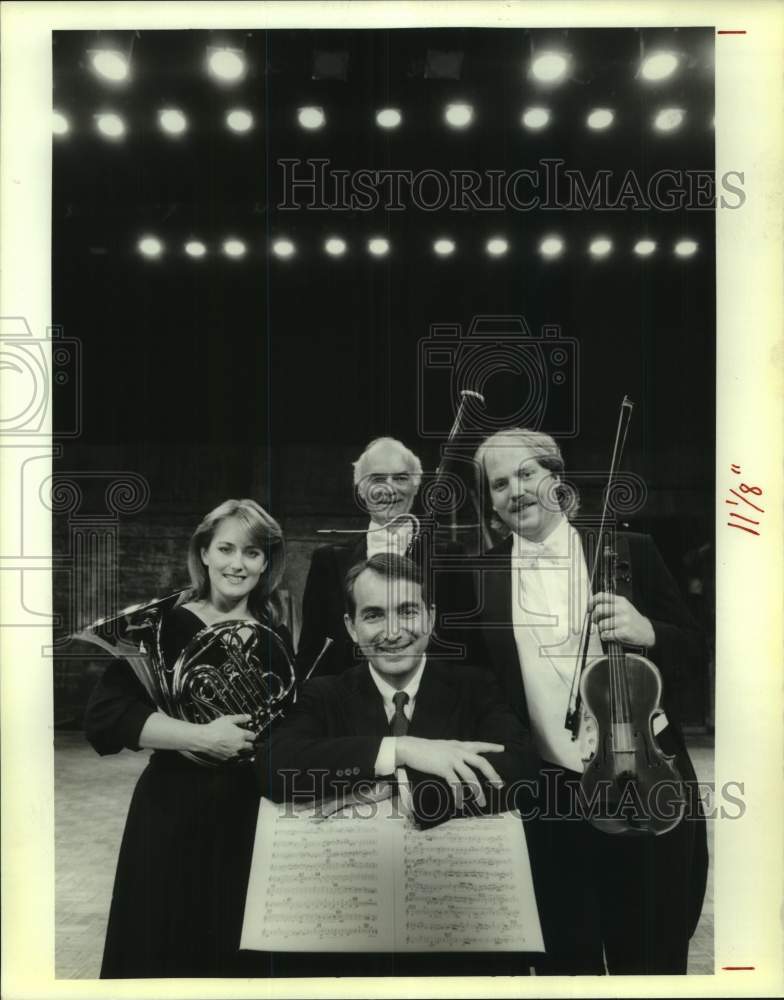 1989 Press Photo Al Milano, Carolyn Summer, Crawford Best and David Kempers- Historic Images