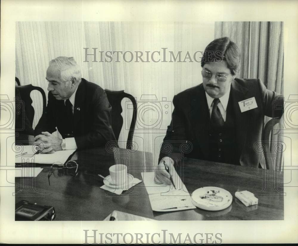 1976 Press Photo James Moreau, City Councilman and Richard Torry- Historic Images