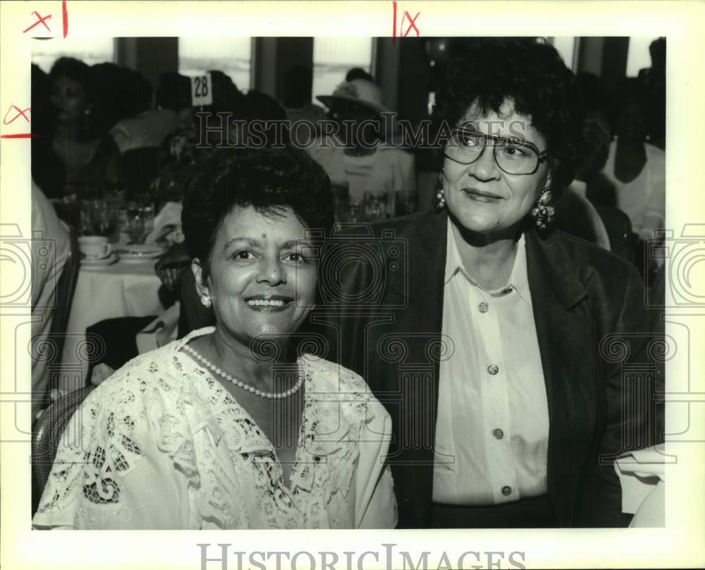 1993 Press Photo Sybil Morial, Marguerite Rucker at Alpha Sorority Event- Historic Images