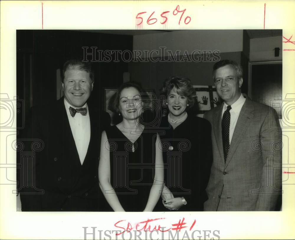 1993 Press Photo The Breckinridge&#39;s &amp; Morgan&#39;s at St. George School Fundraiser- Historic Images