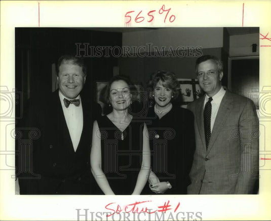1993 Press Photo The Breckinridge's & Morgan's at St. George School Fundraiser- Historic Images