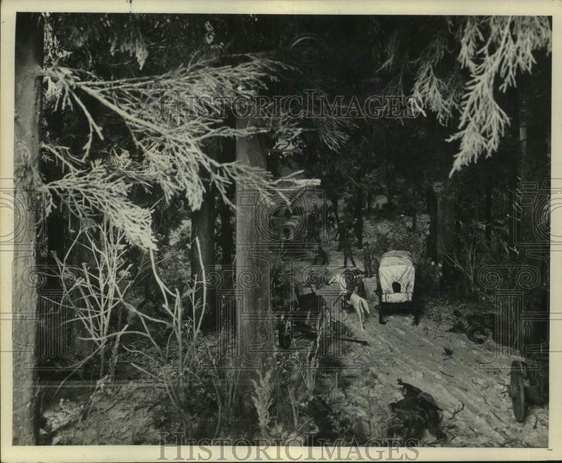 Load image into Gallery viewer, 1960 Press Photo Museum diorama depicts battle between Confederate and Union
