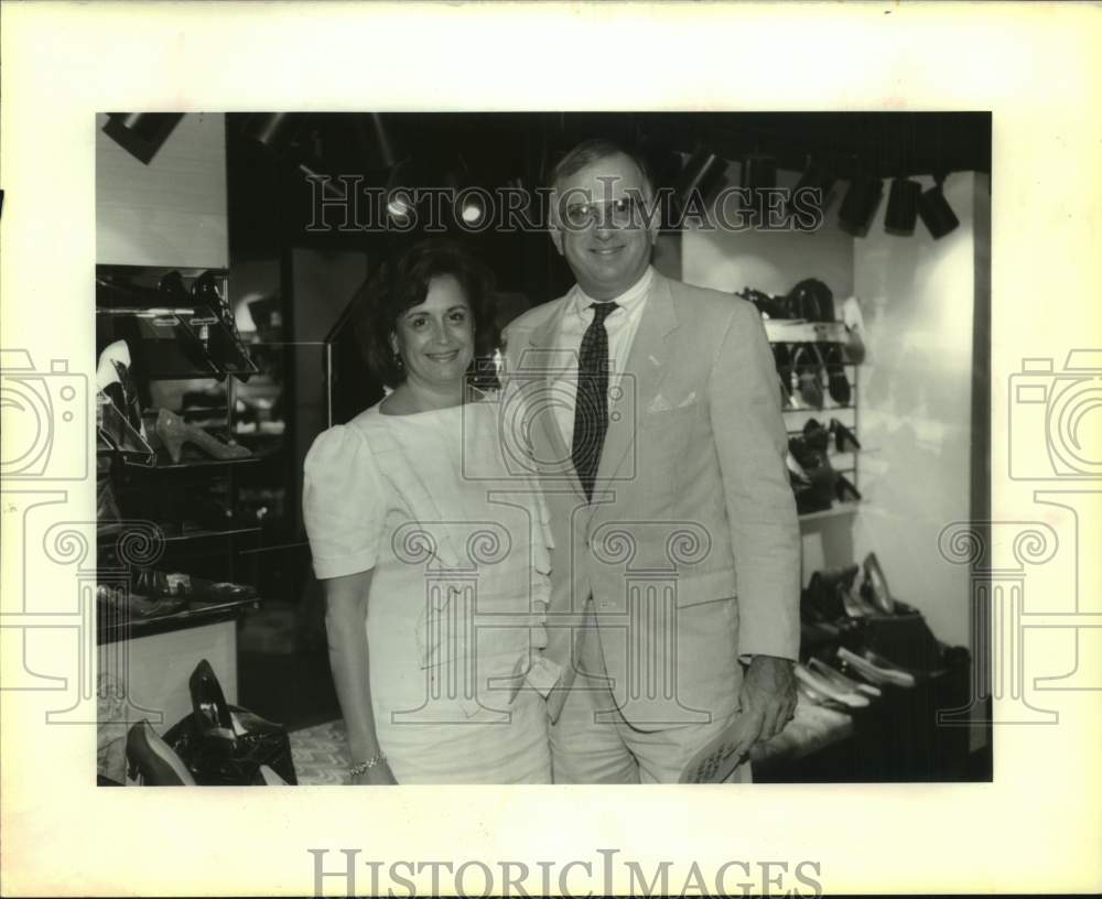 1989 Press Photo Ellen and Steve Mashel at Celebrity Fashion and Auction benefit- Historic Images