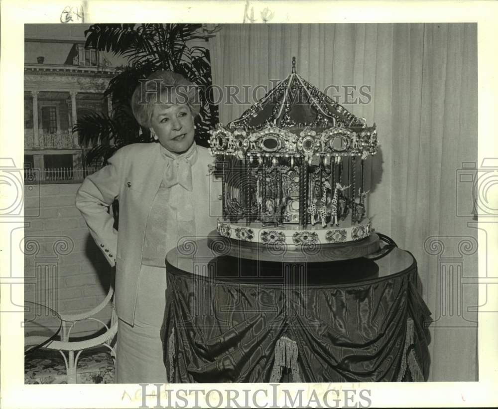 1987 Press Photo New Orleans volunteer activist Gay Noe McLendon at event- Historic Images