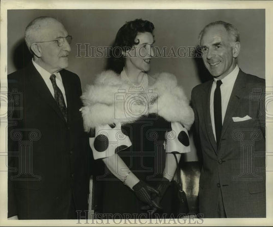 1960 Press Photo Arthur Feitel, Mrs. Pat Nicholson, Alastair Maitland- Historic Images