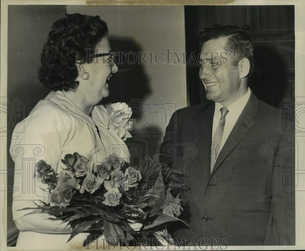 1963 Press Photo Mercedes S. Munster, District Attorney and Claude S. Mumphrey- Historic Images