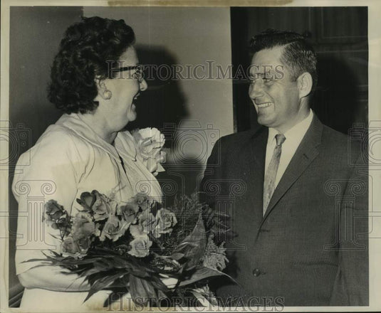 1963 Press Photo Mercedes S. Munster, District Attorney and Claude S. Mumphrey- Historic Images