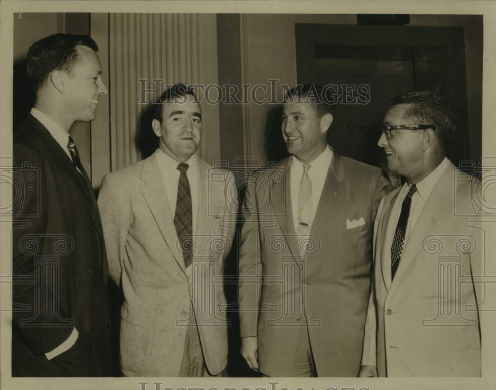 1960 Press Photo Joe Brown, Danny Murtaugh, Monk Simons, Walter Leaumont- Historic Images