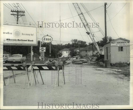 1968 Press Photo Monticello Street construction - nob90330
