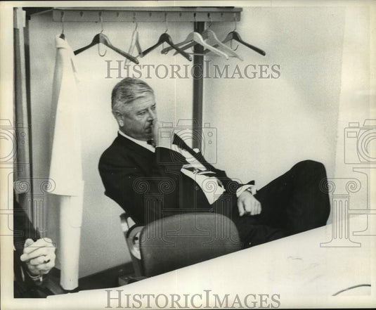 1968 Press Photo Representative Roger C. B. Morton Looking Pensive- Historic Images