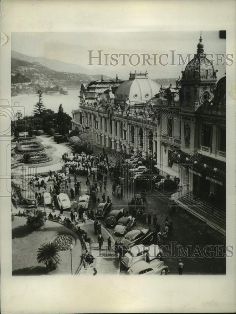 1956 Press Photo General view of the Monte Carlo Casino in Monaco - nob90792