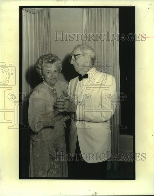 1989 Press Photo Let's Dance Club dance - Eleanor and Bill Monaghan - nob90793- Historic Images