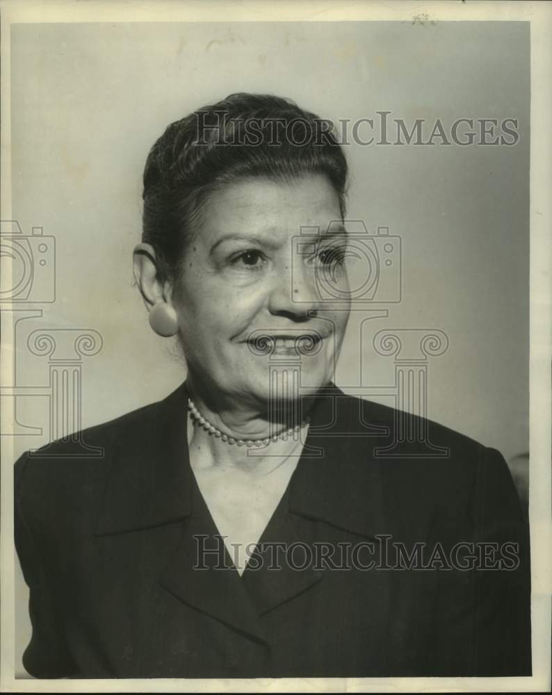 1960 Press Photo Mrs. Jeanne Montault of National Association of Insurance Women