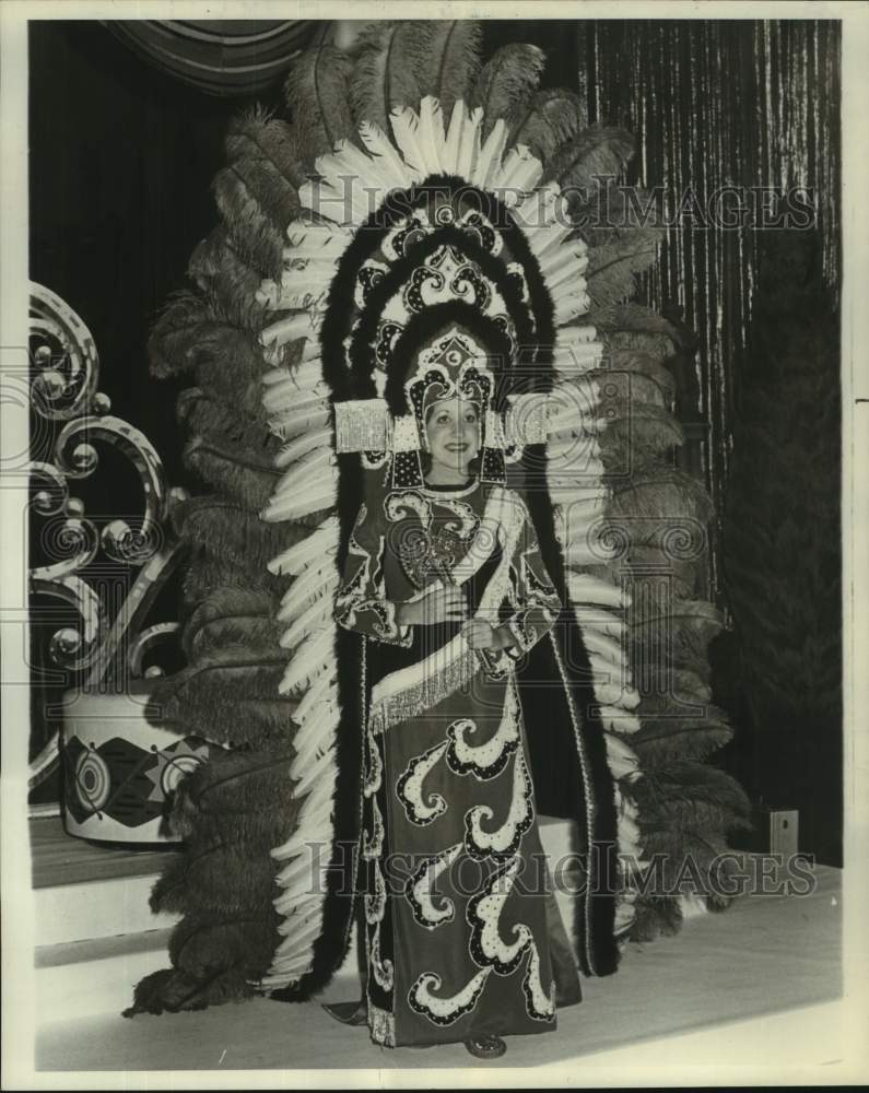1978 Press Photo Cara Jeanne Mothe, Carnival Ball of Krewe of Chief Choctaw