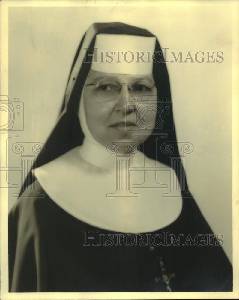 1967 Press Photo Reverend Mother Marie Anselm Of New Orleans - nob91228