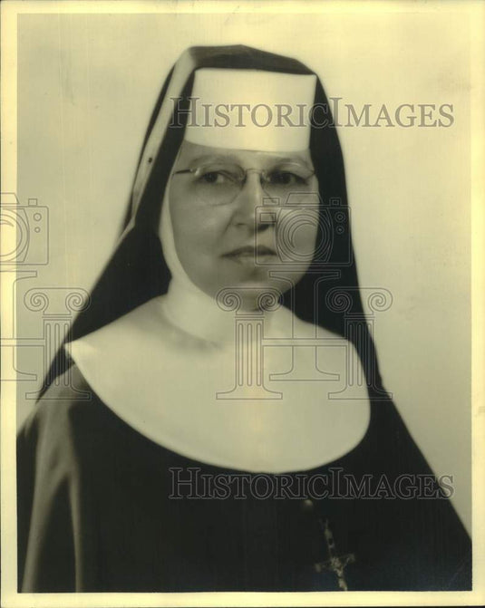 1967 Press Photo Reverend Mother Marie Anselm Of New Orleans - nob91228