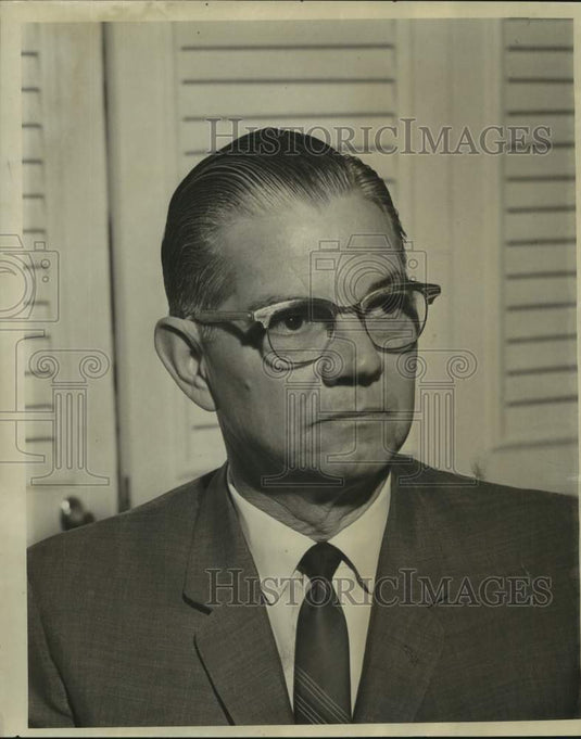1965 Press Photo Ashton J. Mouton, Collector Of Revenue, State Of Louisiana