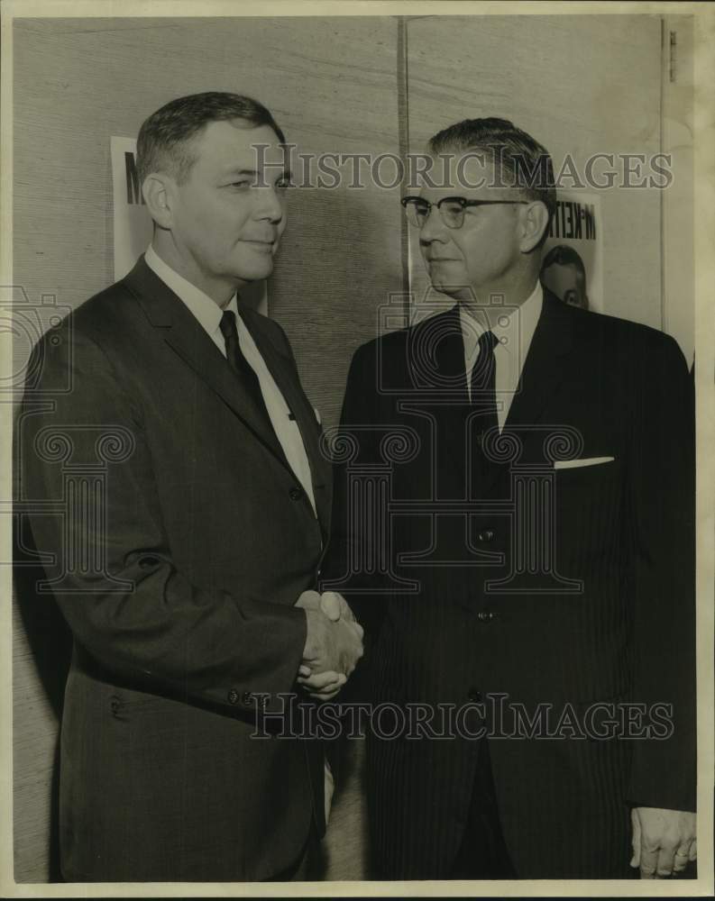 1963 Press Photo Gubernatoirial Candidate John J. McKeithen, Ashton Mouton