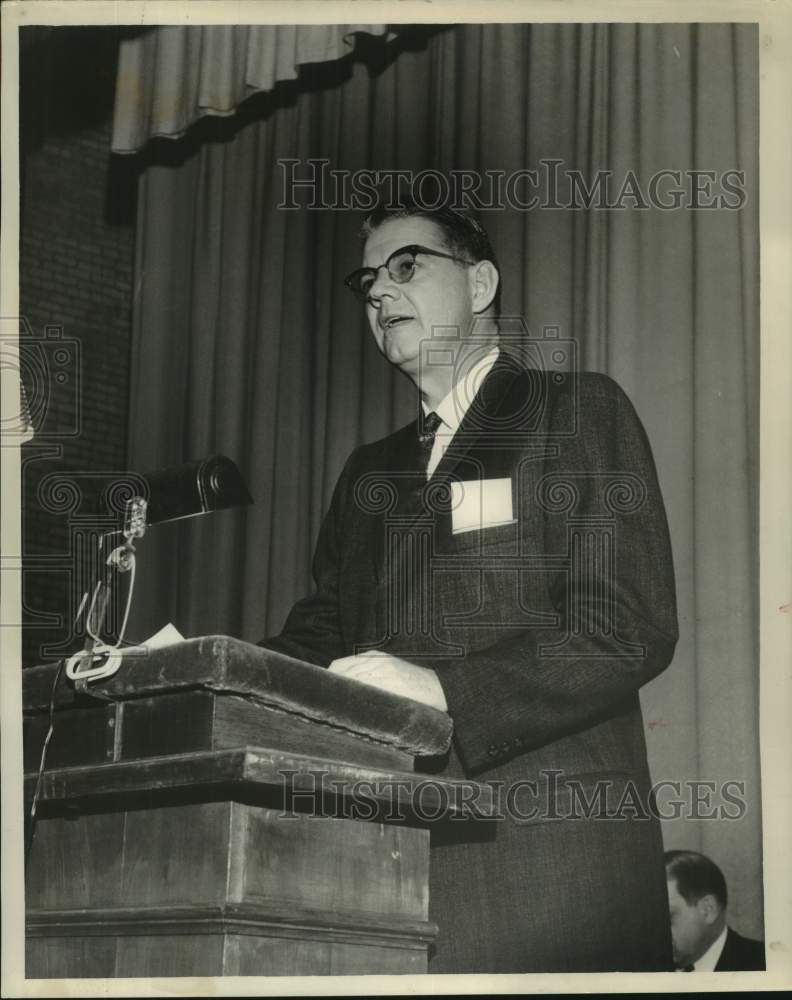 1959 Press Photo Ashton J. Mouton, State Conservation Commission, Dixon Hall- Historic Images