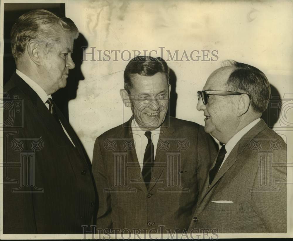 1966 Press Photo William Groves, A. Brown Moore and John Birckert at Roosevelt