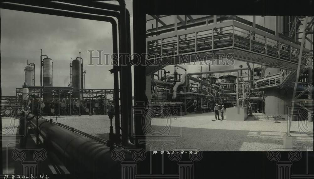 1960 Press Photo Complex Chemical Plant at Luling - nob91598