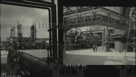 1960 Press Photo Complex Chemical Plant at Luling - nob91598