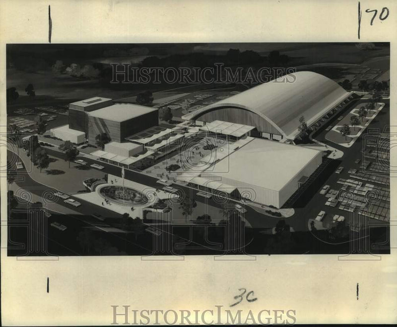 Load image into Gallery viewer, 1965 Press Photo Civic Center on a 30-acre site in Monroe - nob91606
